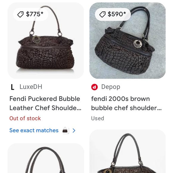 Authentic Fendi bubble leather chef bag - Picture 14 of 14